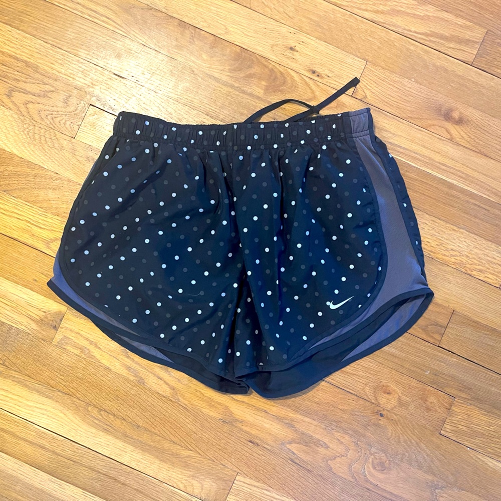 Black polka dot Nike Running shorts